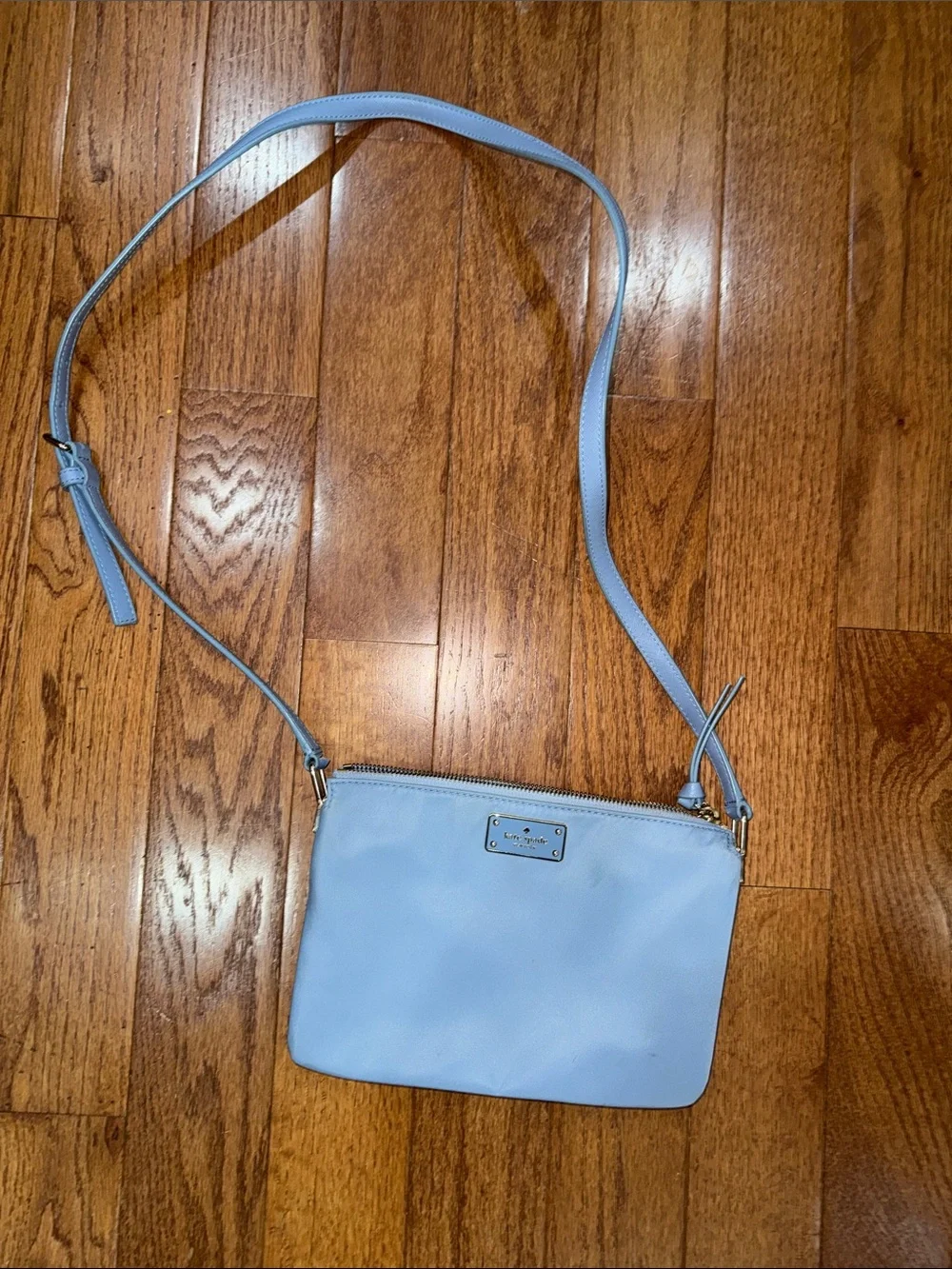 kate spade Powder Blue Leather Crossbody Bag